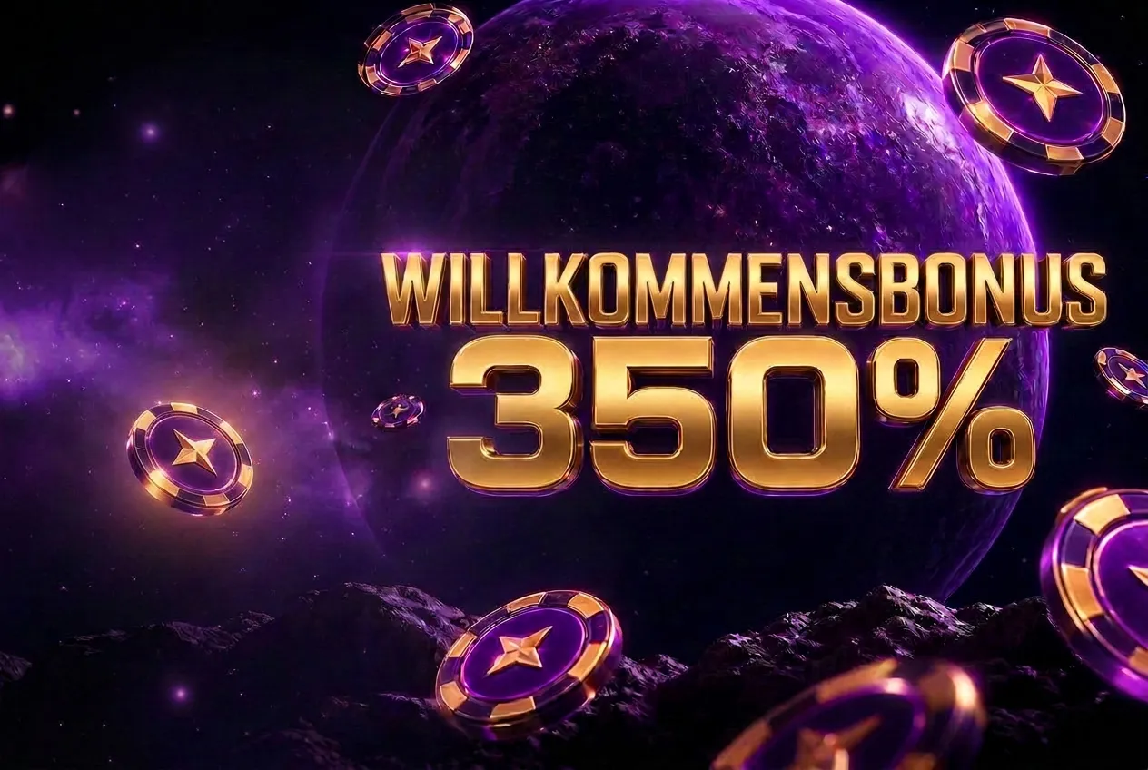 Willkommensbonus 350% bis zu 1.500 € + 200 FS + 1 Bonus Crab